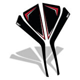 GP Kompozit Honda PCX 125 2025 Uyumlu Yan Pad Kırmızı