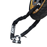 GP Kompozit Universal 2 mt 10 mm Kesilmez Motosiklet Zinciri ve Kilidi