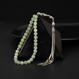 Prehnit Doğal Taş Tesbih 33lük - 6mm