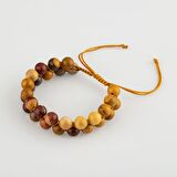 Jasper 8mm Çift Sıra Makrome Doğal Taş Bileklik