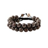 Riyolit 8mm Çift Sıra Makrome Doğal Taş Bileklik