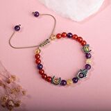 Serpantin 8mm Çift Sıra Makrome Doğal Taş Bileklik