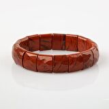 Dragon Jasper Doğal Taş Balık Sırtı Geniş Kesim Bileklik