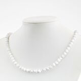 Selenit 6 mm Dizi Doğal Taş Kolye