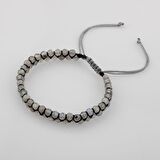 Labradorit 3-4mm Çift Sıra Doğal Taş Bileklik