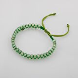 Prehnit 3-4mm Çift Sıra Doğal Taş Bileklik