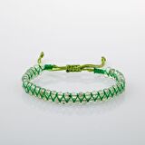 Prehnit 3-4mm Çift Sıra Doğal Taş Bileklik