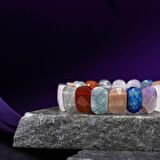 Terazi Burcu Bileklik Ametist, Dumanlı Kuvars, Güneş Taşı, Kırmızı Akik, Labradorit, Lapis Lazuli, Pembe Kuvars