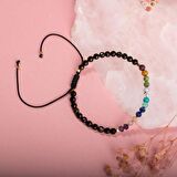 Çakra-Obsidyen-Jasper-Yeşim-Amazonit-Lapis-Güneş Taşı-Ametist Doğal Taş Bileklik