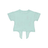 Panço Kız Çocuk Önü Pullu T-shirt Somon