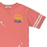 Panço Erkek Çocuk Baskı Detaylı T-Shirt Oranj
