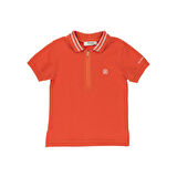 Panço Erkek Çocuk Triko Yakalı Pike T-shirt Sarı