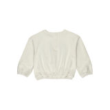 Panço Kız Çocuk Baskı Detaylı Sweatshirt Ekru