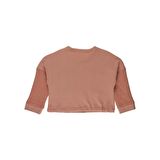 Panço Kız Çocuk Çift Cep Detaylı Sweatshirt Somon