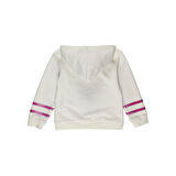 Panço Kız Çocuk Galaxy Baskılı Kapüşonlu Sweatshirt Ekru