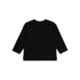 Panço Erkek Çocuk Baskılı T-Shirt Siyah