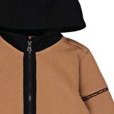 Panço Erkek Çocuk Kapüşonlu Sweatshirt Camel