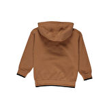 Panço Erkek Çocuk Kapüşonlu Sweatshirt Camel