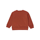 Panço Erkek Çocuk Cepli Sweatshirt Kiremit