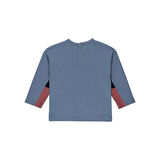 Panço Erkek Çocuk Baskılı T-Shirt Mavi