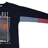Panço Erkek Çocuk Baskılı T-Shirt Lacivert