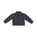 Erkek Çocuk Kareli Denim Mont     