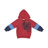Panço Erkek Çocuk Renkli Sweatshirt Kırmızı