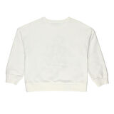 Panço Kız Çocuk Baskılı Sweatshirt Beyaz