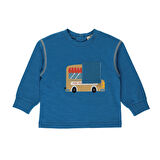 Panço Erkek Çocuk Baskılı  T-Shirt Petrol