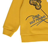 Panço Erkek Çocuk Baskılı Sweatshirt Sarı