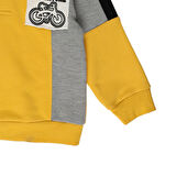Panço Erkek Çocuk Renkli Sweatshirt Sarı