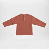 Panço Erkek Çocuk Uzun Kollu T-Shirt Kiremit