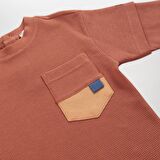 Panço Erkek Çocuk Uzun Kollu T-Shirt Kiremit