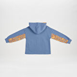 Erkek Çocuk Fermuarlı Sweatshirt Mavi