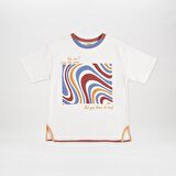 Panço Erkek Çocuk Baskılı T-Shirt Ekru