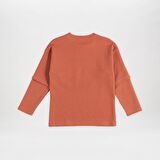 Panço Erkek Çocuk Uzun Kollu T-Shirt Kiremit