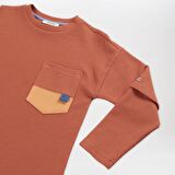 Panço Erkek Çocuk Uzun Kollu T-Shirt Kiremit