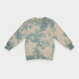 Panço Erkek Çocuk Batik Yıkamalı Sweatshirt Yeşil