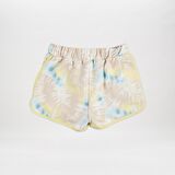 Panço Kız Çocuk Batik Desenli Şort Bej