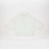 Kız Çocuk Papatya Düğmeli Gömlek Ekru