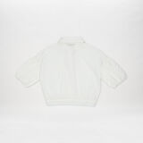 Kız Çocuk Papatya Düğmeli Gömlek Ekru