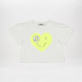 Kız Çocuk Baskı Detaylı 2'li Takım Sarı