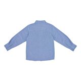 Panço Erkek Çocuk Oxford Gömlek Mavi