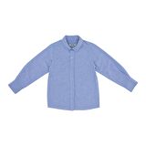 Panço Erkek Çocuk Oxford Gömlek Mavi
