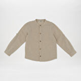 Erkek Çocuk Hakim Yaka Gömlek Bej