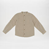 Erkek Çocuk Hakim Yaka Gömlek Bej