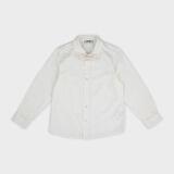 Erkek Çocuk Papyon Detaylı Gömlek Ekru