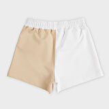 Kız Çocuk File Detaylı Şort Etek Somon