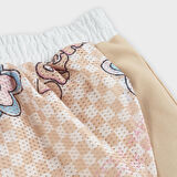 Kız Çocuk File Detaylı Şort Etek Somon