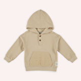 Erkek Çocuk Kapüşonlu Sweatshirt Bej